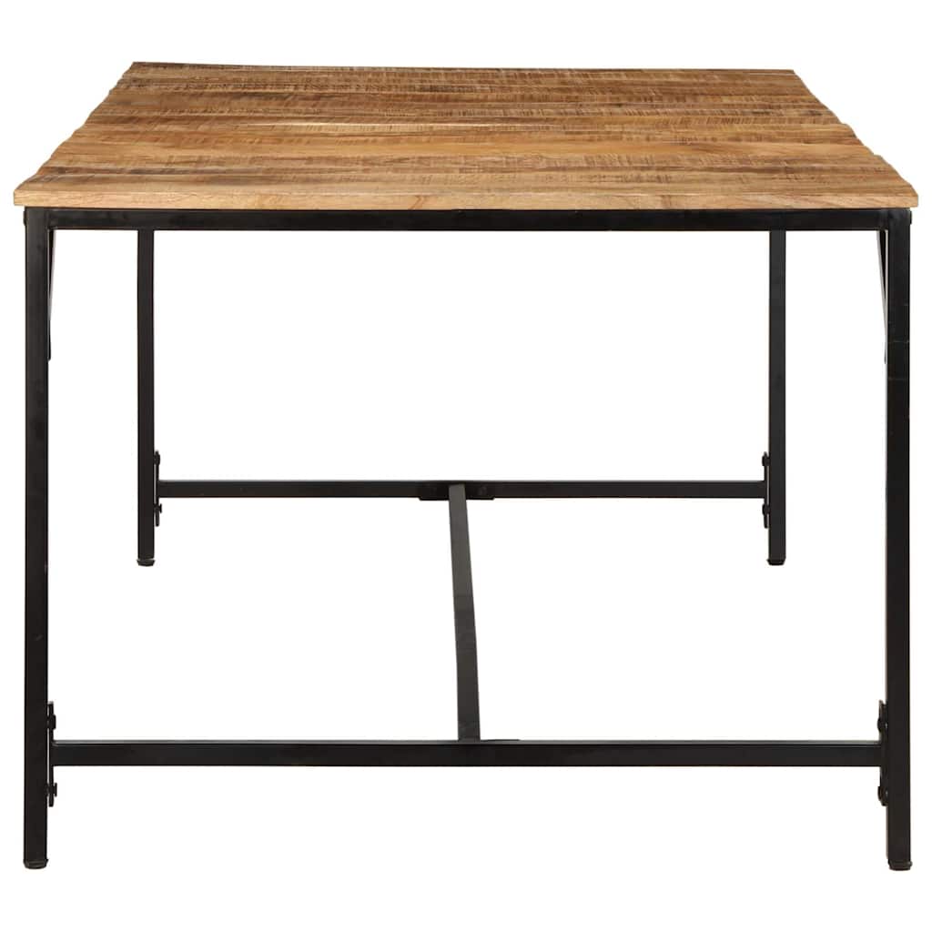 Dining Table 200x100x75 cm Solid Wood Rough Mango